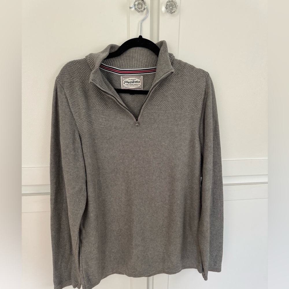 Flag & Anthem Gray Quarter Zip